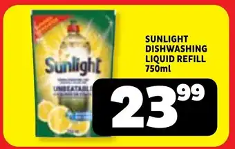 Usave Sunlight dishwashing liquid refill offer
