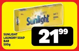 Usave Sunlight laundry soap bar offer