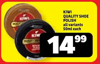 Usave Kiwi quality shoe polish offer