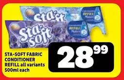 Usave Sta-soft fabric conditioner refill all variants offer