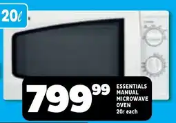 Usave Essentials manual microwave oven offer