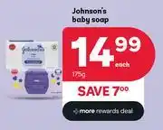 PEP Johnson's Baby Soap-175g Each offer