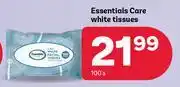 PEP Essentials Care White Tissues-100's offer
