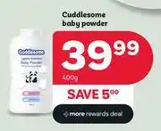 PEP Cuddlesome Baby Powder-400g offer
