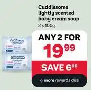 PEP Cuddlesome Lightly Scented Baby Cream Soap-2 x 100g offer