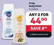 PEP Pride Body Lotion-2 x 400ml offer