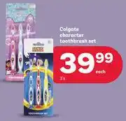 PEP Colgate Character Toothbrush Set-3's Each offer