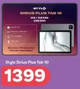 PEP Stylo Sirius Plus Tab 10 offer