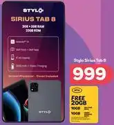 PEP Stylo Sirius Tab 8 offer