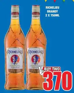 Boxer RICHELIEU BRANDY 2 X 750ML offer