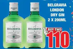 Boxer BELGRAVIA LONDON DRY GIN 2 X 200ML offer