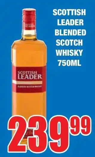 Boxer SCOTTISH LEADER BLENDED SCOTCH WHISKY 750ML offer