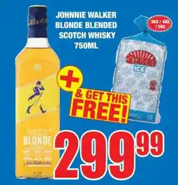 Boxer Johnnie Walker Blonde Blended Scotch Whisky 750ml offer