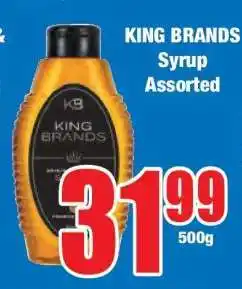 Boxer KING BRANDS Syrup Assorted offer