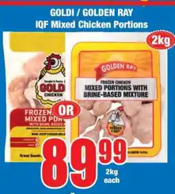 Boxer GOLDI / GOLDEN RAY IQF Mixed Chicken Portions offer
