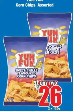 Boxer YUM FUN Corn Chips Assorted offer