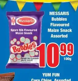 Boxer MESSARIS Bubbles Flavoured Maize Snack Assorted offer