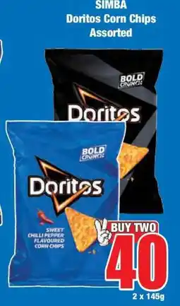 Boxer SIMBA Doritos Corn Chips Assorted offer