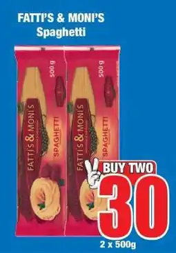Boxer FATTI'S & MONI'S Spaghetti offer