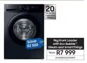 Samsung Samsung 9Kg Front Loader With Eco Bubble Steam & Smart Things WW90DG5U34ABFA offer