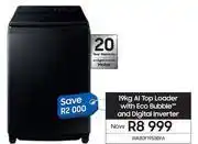 Samsung Samsung 19Kg AI Top Loader With Eco Bubble & Digital Inverter WA80F19S8BFA offer