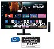Samsung Samsung 32 M7 M70F Black 4K Vision AI Smart Monitor LS32FM700UAXXA offer