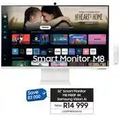 Samsung Samsung 32 M8 M80F 4K Vision AI Smart Monitor LS32FM801UAXXA offer