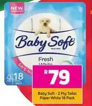 Game Baby Soft 2 Ply Toilet Paper White-18's Per Pack offer