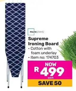Game Mainstays Supreme Ironing Board offer