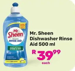 Game Mr. Sheen Dishwasher Rinse Aid offer