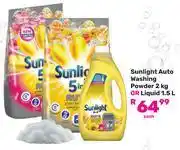 Game Sunlight Auto Washing Powder 2Kg Or Liquid 1.5L-Each offer