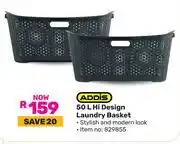 Game Addis 50L Hi Design Laundry Basket offer