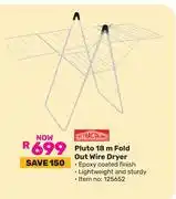 Game Retractaline Pluto 18m Fold Out Wire Dryer offer