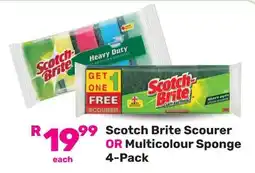 Game Scotch Brite Scourer OR Multicolour Sponge offer