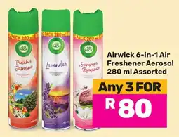 Game Airwick 6-in-1 Air Freshener Aerosol Assorted offer