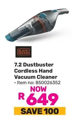Game Black Decker 7.2 Dustbuster Cordless Hand Vacuum Cleaner offer