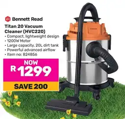 Game Bennett Read Titan 20 Vacuum Cleaner offer