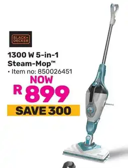Game Black Decker 1300 W 5-in-1 Steam-Mop offer