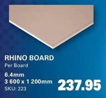 Cashbuild Rhino board offer
