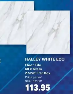 Cashbuild Halley white eco floor tile offer