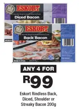 OK Foods Eskort Rindless Back, Diced, Shoulder or Streaky Bacon offer