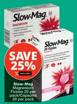 Checkers Slow-Mag Magnesium Fizzies/ Capsules offer