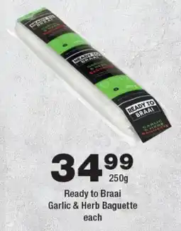 OK Foods Ready to Braai Garlic & Herb Baguette offer