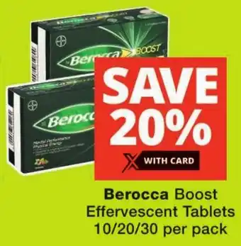 Checkers Berocca Boost Effervescent Tablets offer