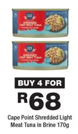 OK Foods Cape Point Shredded Light Meat Tuna in Brine offer