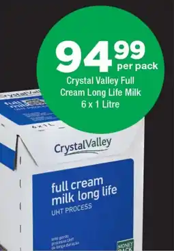 OK Foods Crystal Valley Full Cream Long Life Milk offer