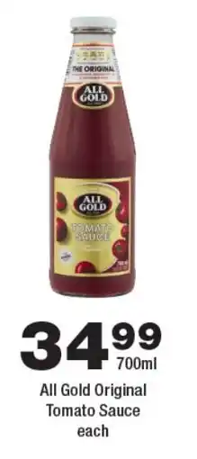 OK Foods All Gold Original Tomato Sauce offer