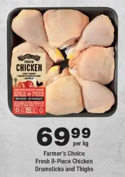 OK Foods Farmer's Choice Fresh Chicken Drumsticks and Thighs offer