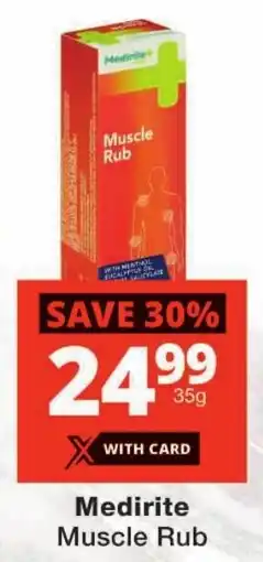 Checkers Medirite Muscle Rub offer
