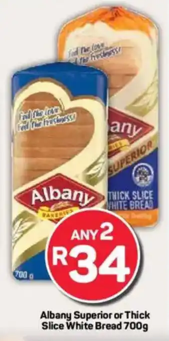 Pick n Pay Albany Superior or Thick Slice White Bread offer